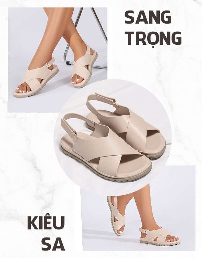 Giày sandal nữ TM-XN521 thiết kế kiêu sa sang trọng