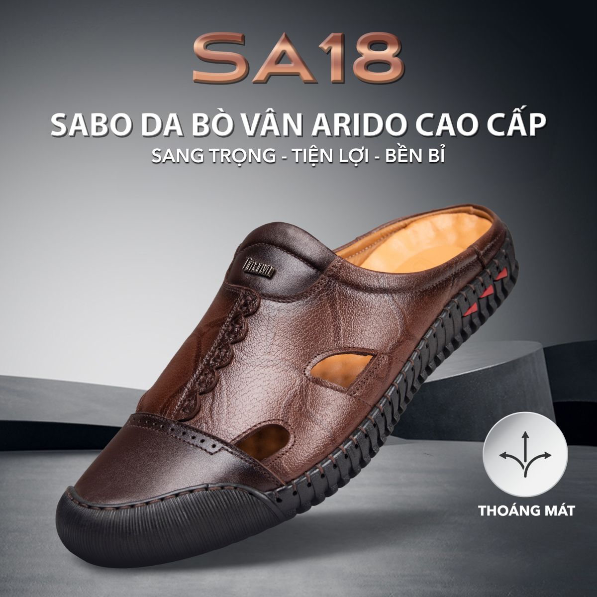 Giày sục nam SA18 thiết kế sang trọng