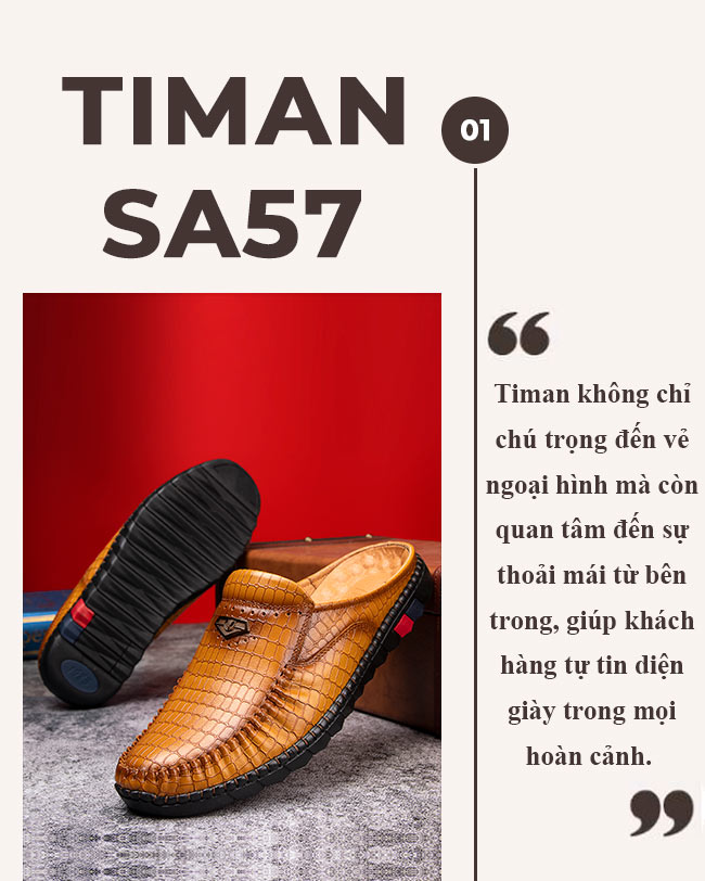 Giày sục nam SA57 sự lựa chọn hoàn hảo