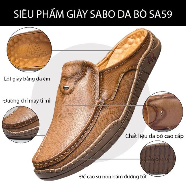 Giày sục nam SA59 đa năng