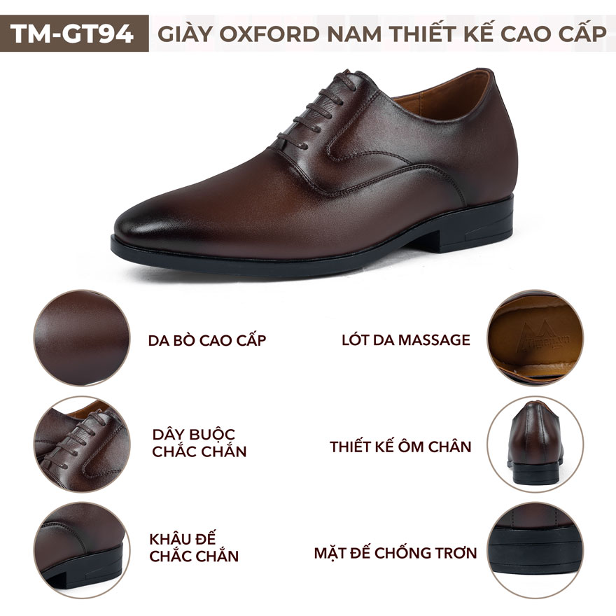 Giày oxford nam TM-GT94 chất lượng cao cấp