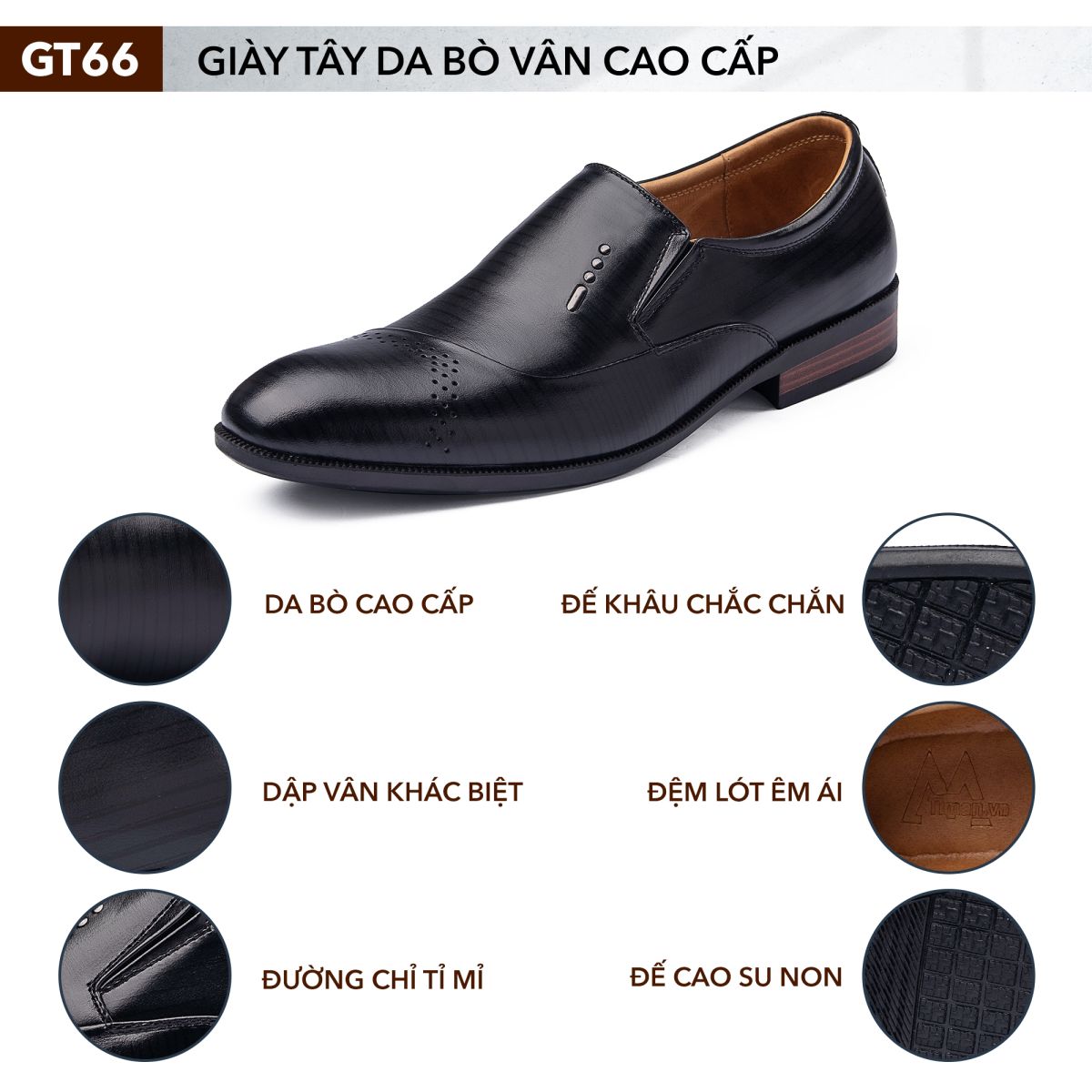 Giày tây nam GT66 chính hãng