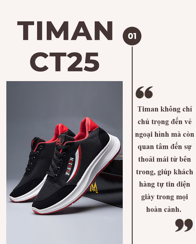 Giày thể thao nam CT25 thiết kế hiện đại