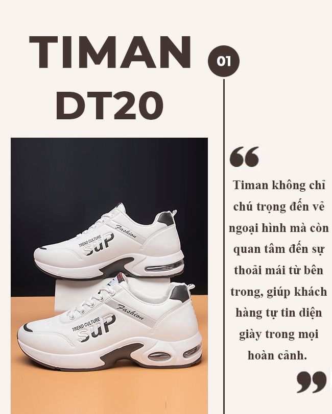 Giày thể thao nam DT20 phong cách đơn giản