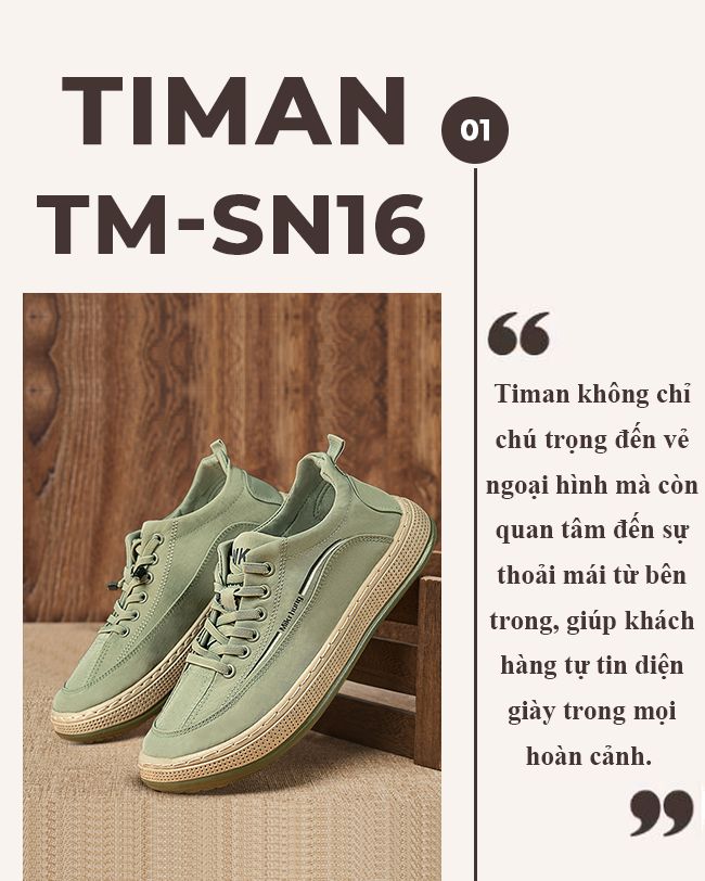 Giày thể thao nam TM-SN16 sự lựa chọn hoàn hảo
