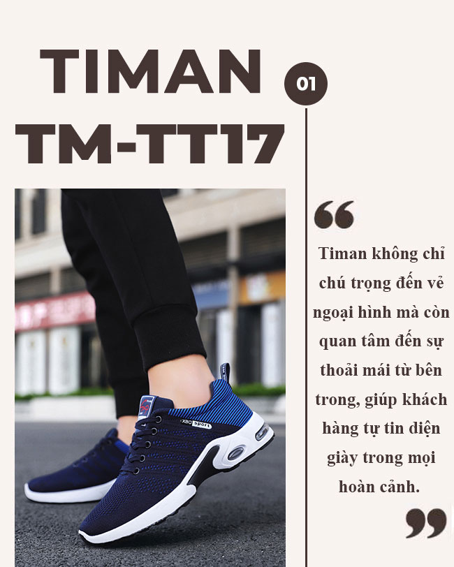 Giày thể thao nam TM-TT17 thiết kế hiện đại