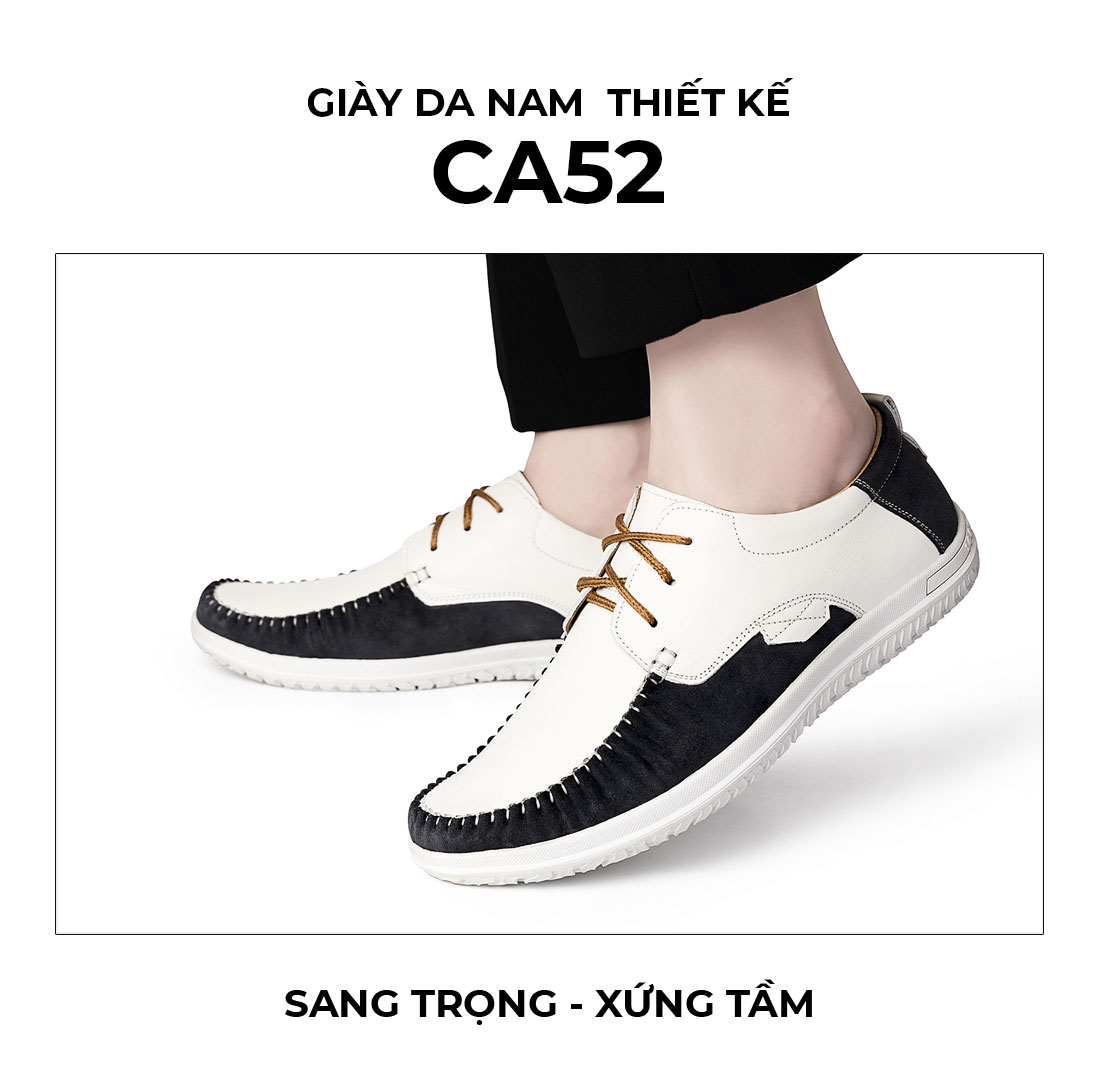 Giày buộc dây nam CA52 nâng tầm phong cách quý ông