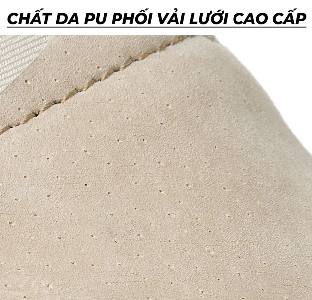 Giày da nam buộc dây TM-RK47 chất da PU phối vải cao cấp