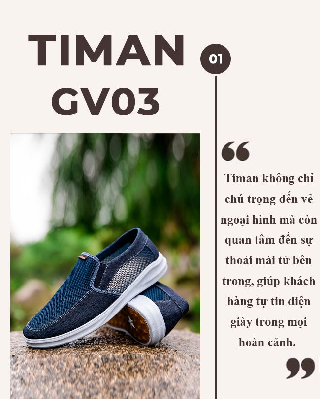 Giày vải nam GV03 sự lựa chọn hoàn hảo