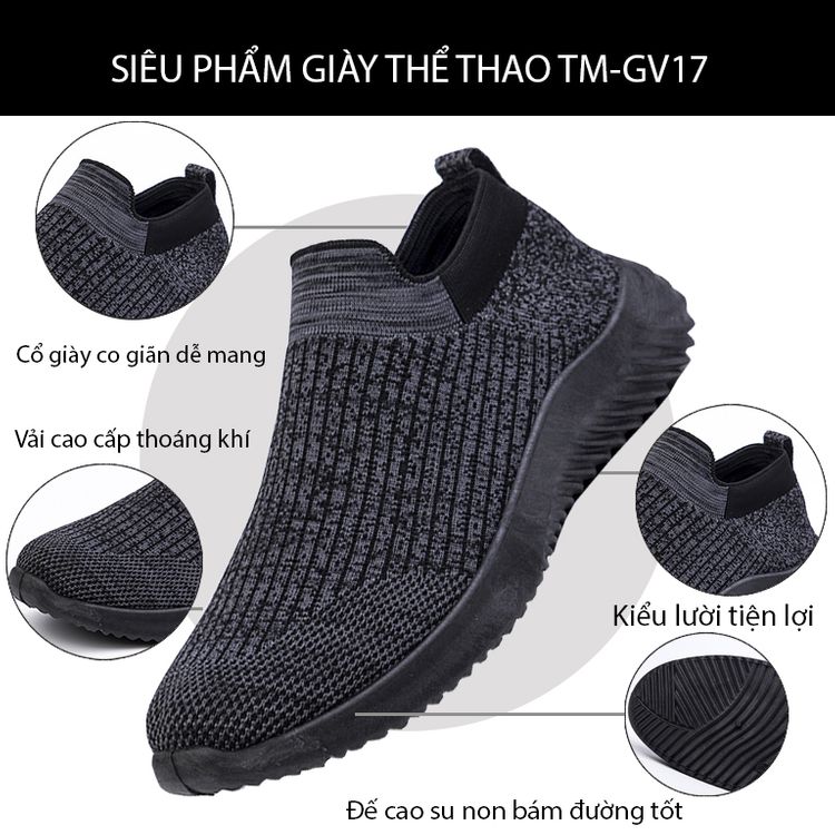 Giày vải nam TM-GV17 đặc tính sản phẩm