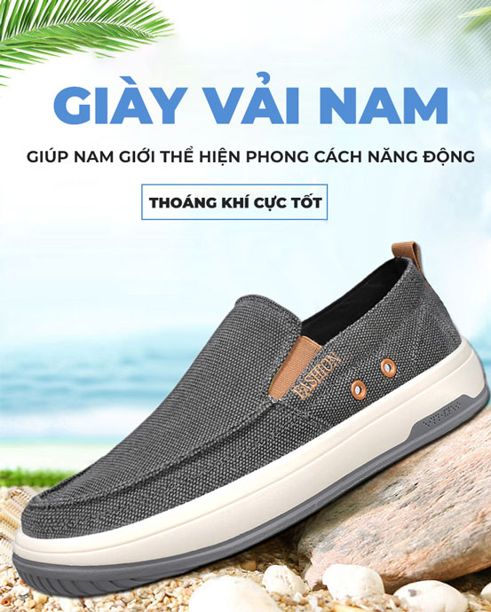 Giày vải nam TM-GV19 thiết kế mới lạ sang trọng