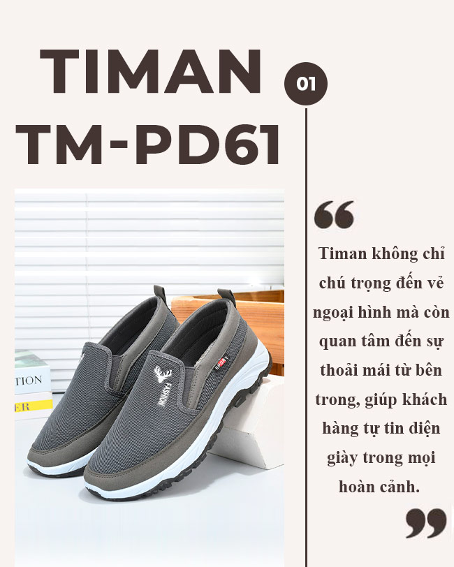 Giày vải nam TM-PD61 sự lựa chọn hoàn hảo