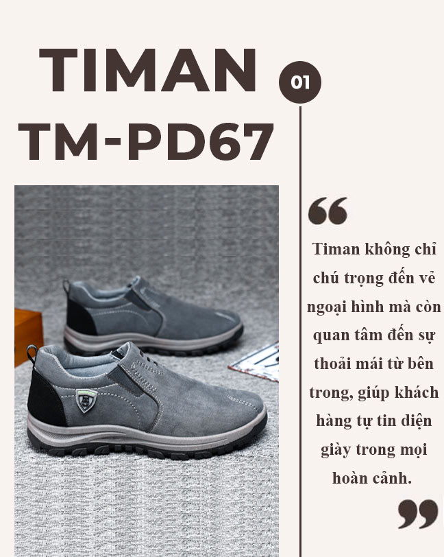Giày vải nam TM-PD65 sự lựa chọn hoàn hảo