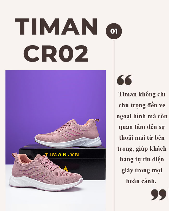Giày thể thao nữ CR02 chất lượng tại Timan