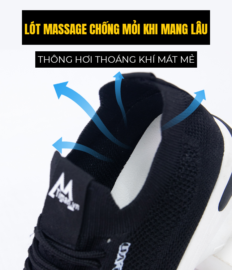 Giày thể thao nữ SZ17 lót massage êm chân