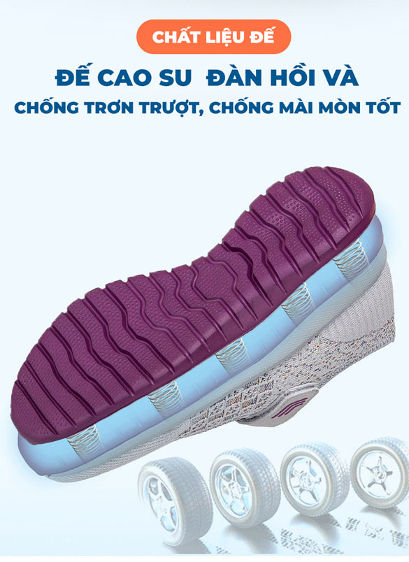 Giày vải nữ TM-SZ109 đế cao su chống trơn trượt tốt