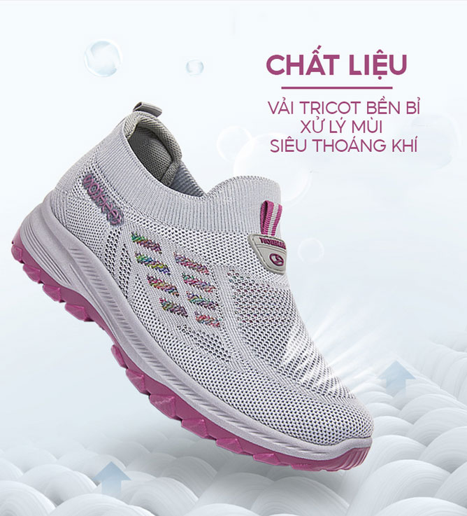 Giày vải nữ TM-SZ112 chất vải cao cấp thoáng khí cực tốt