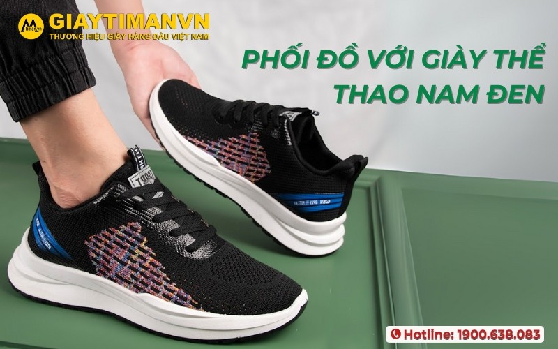 Cẩm nang phối đồ với giày thể thao đen nam cho mọi chàng trai