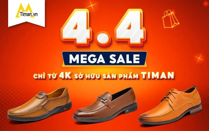 Timan Bùng Nổ Mega Sale 4.4: Săn Voucher Lên Đến 200K