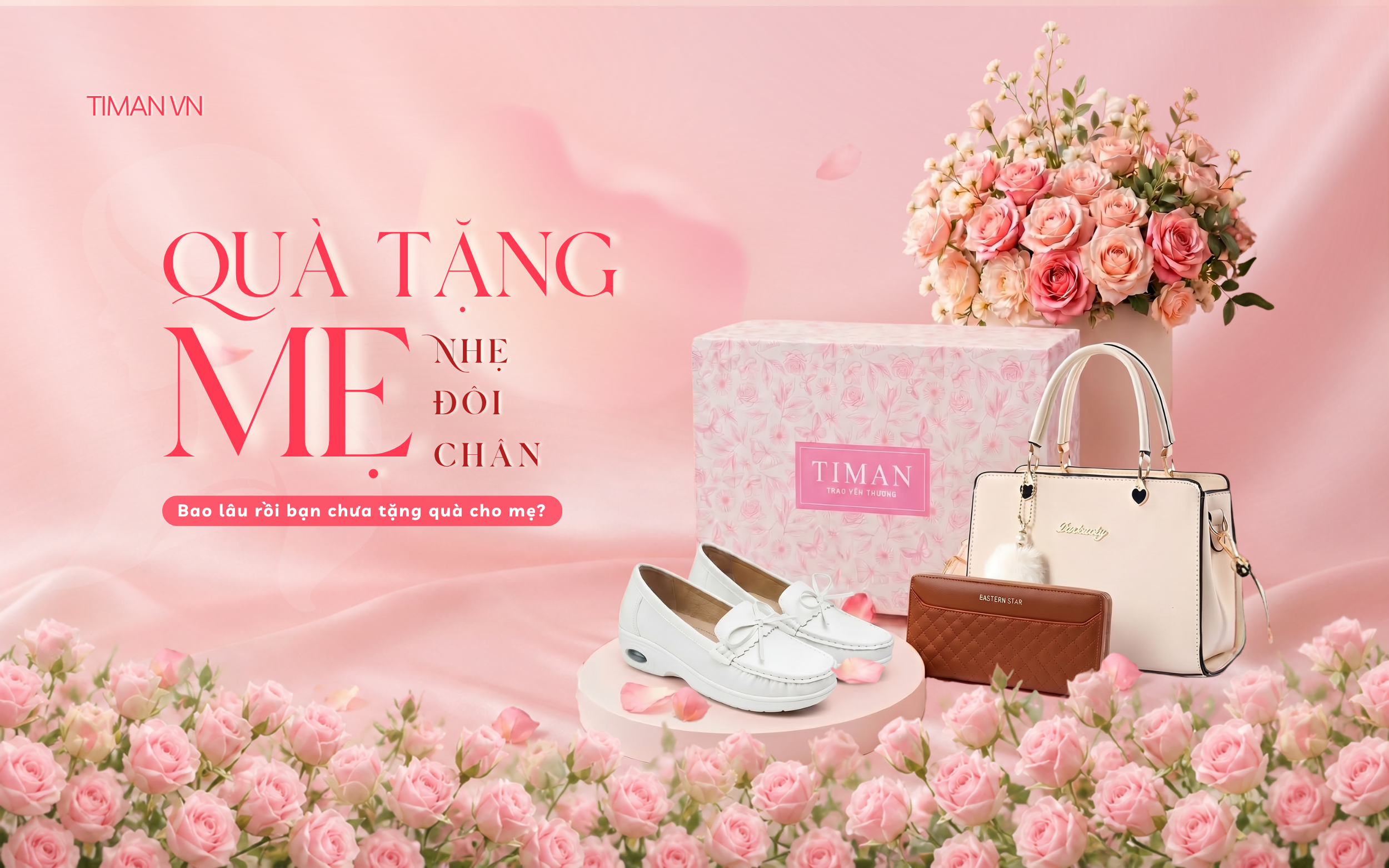 Mua Quà Cho Mẹ: Timan Tặng Hộp Quà Sang Và Hoa Sáp Xinh Xắn