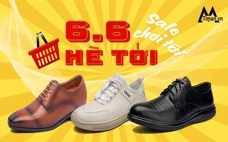 Siêu Sale 6.6: Giày Dép, Phụ Kiện Hàng Hiệu Giảm Cực Sốc