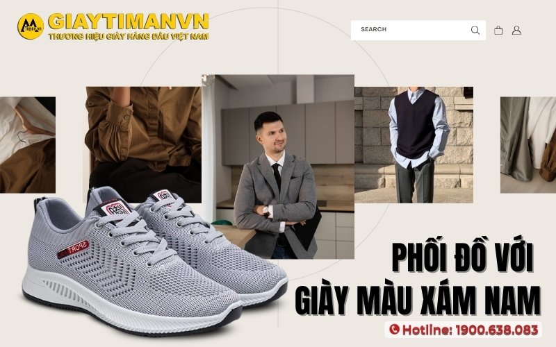 Bỏ Túi Ngay Bí Quyết Phối Đồ Với Giày Màu Xám Nam Thời Trang Giày Màu Xám Có Dễ Phối Đồ Không? Tips Phối Đồ Cực Thời Thượng