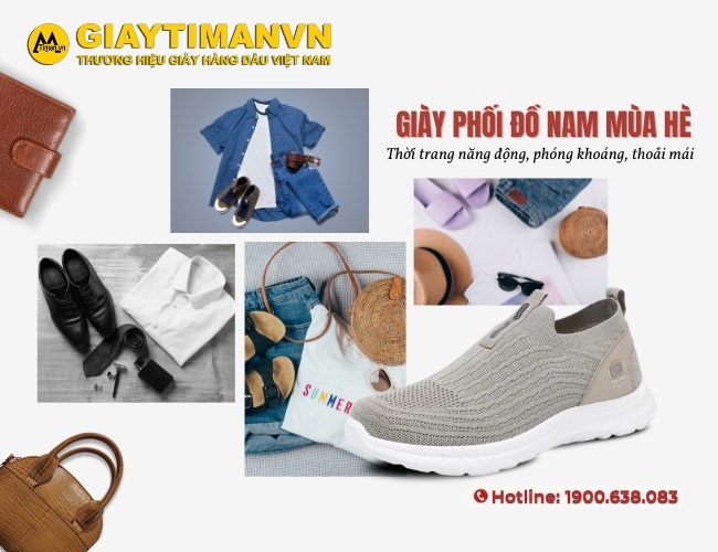 Gợi Ý Giày Phối Đồ Nam Mùa Hè Giữ Phong Độ Dù Thời Tiết Oi Bức