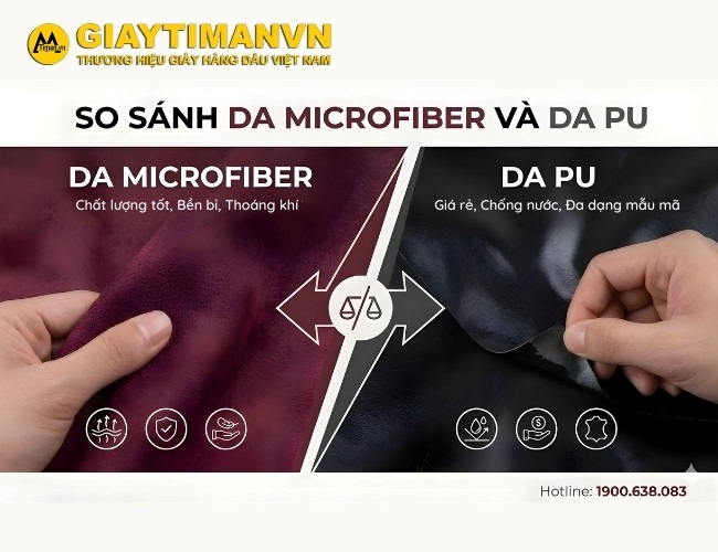 Da Microfiber Và Da Pu: Hiểu Rõ Để Tránh Mua Nhầm Giày Kém Thoải Mái
