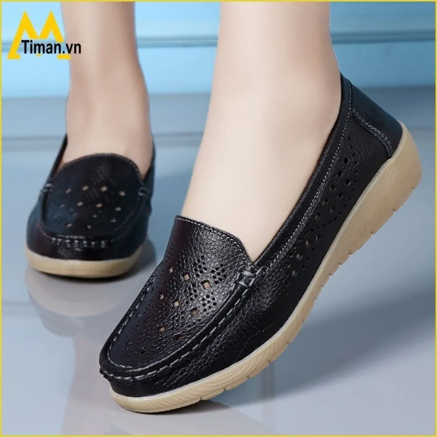 Giày Lười Da Nữ TM-XS01