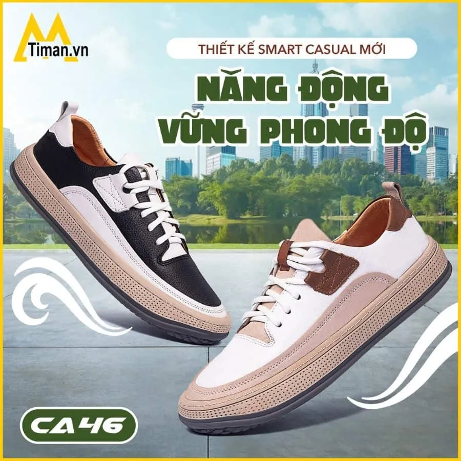 Giày buộc dây nam CA46 phối màu độc đáo