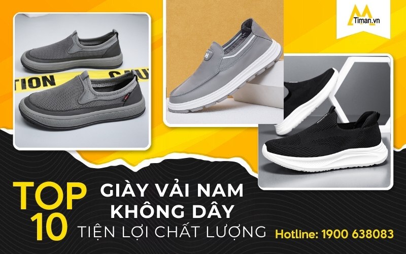 10 Đôi Giày Vải Nam Không Dây Tiện Lợi Cao Cấp Giá Tốt